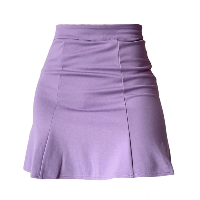 lavender ruched skirt boogzel apparel