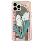 aesthetic tulips iphone case boogzel apparel