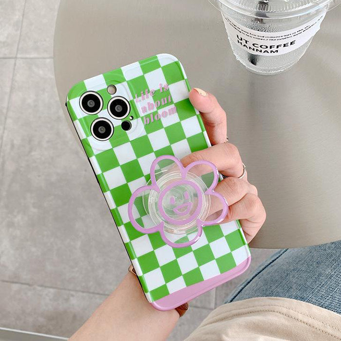 green checker iphone case boogzel apparel