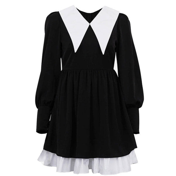 Like a Doll Black Collar Dress| BOOGZEL CLOTHING – Boogzel Clothing