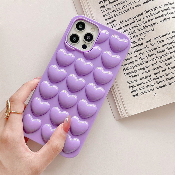 bubble heart iphone case shop