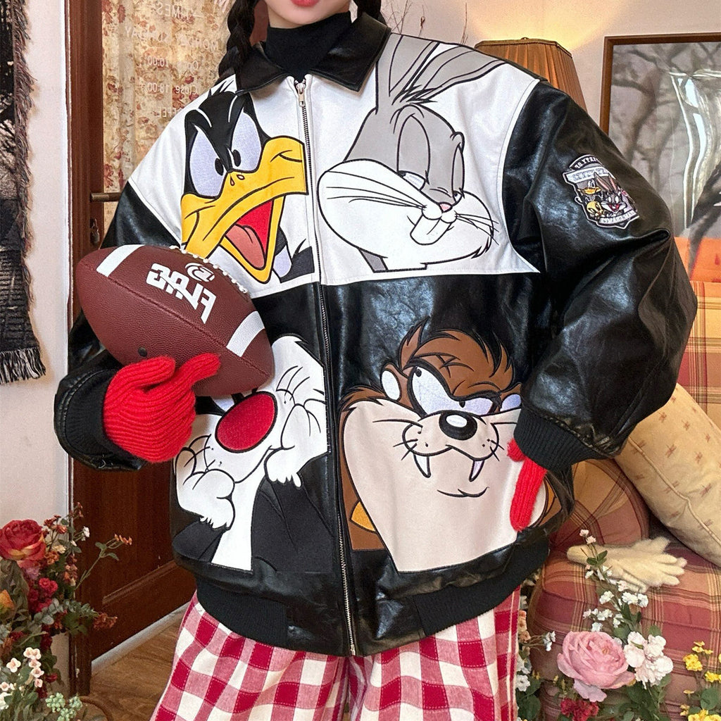 Looney-Tunes-Leather-Jacket