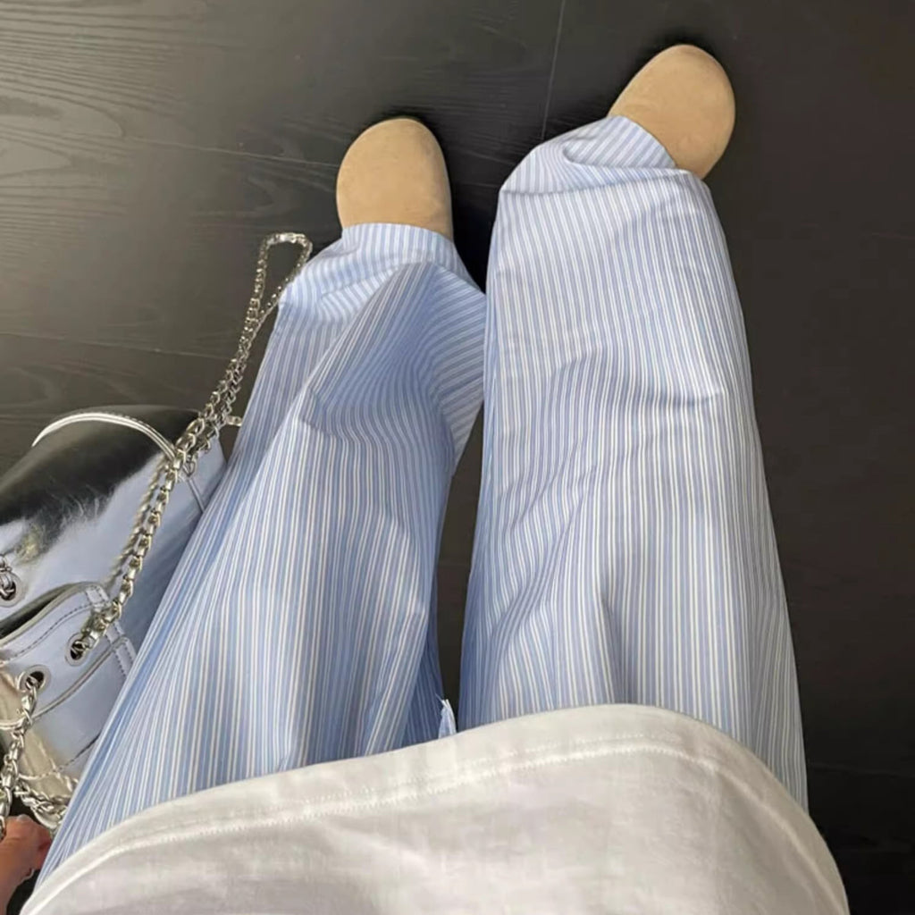 Loose-Fit-Pastel-Pajama-Cotton-Stripe-Pants