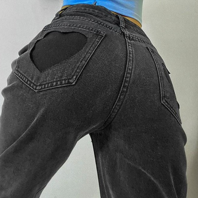heart pocket jeans boogzel apparel