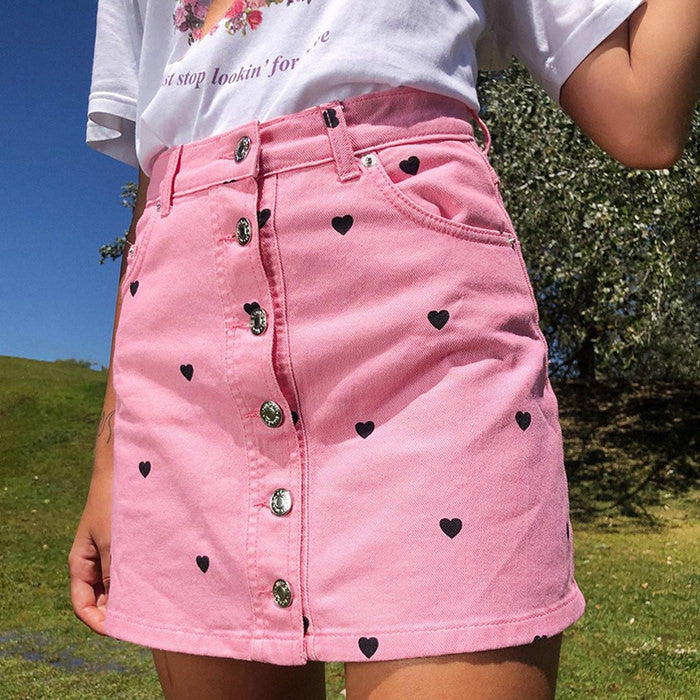 heart pink skirt boogzel apparel