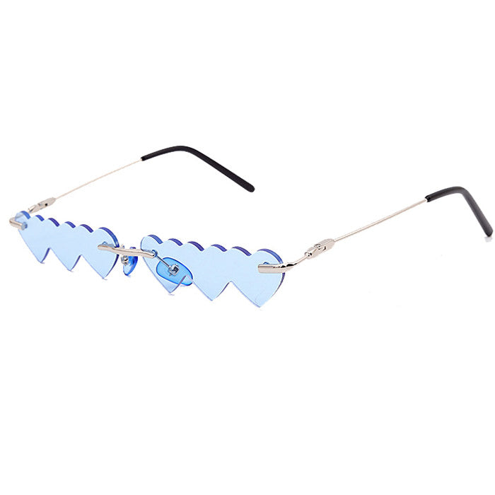 blue heart sunglasses boogzel apparel