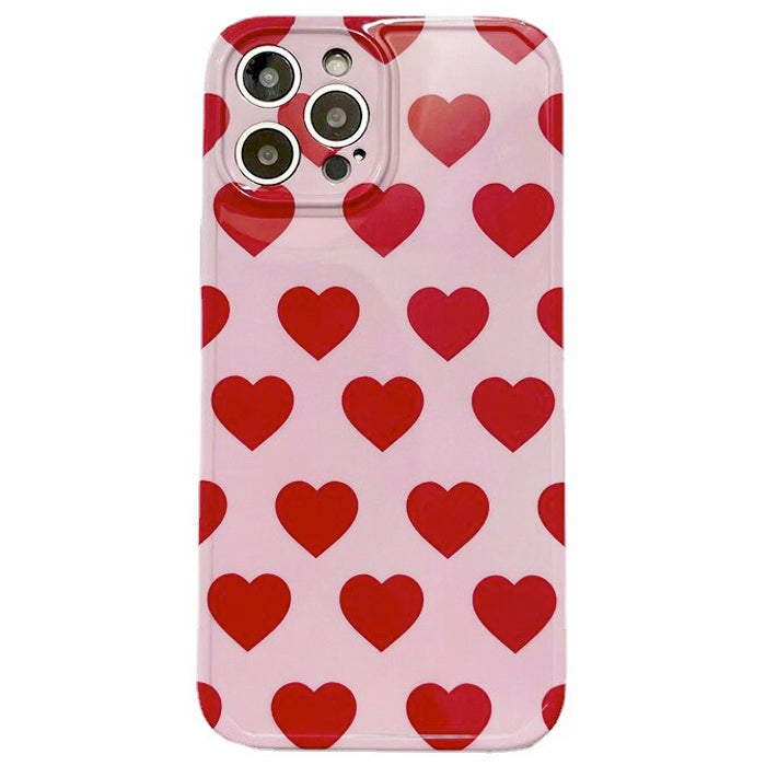 pink hearts iphone case boogzel apparel