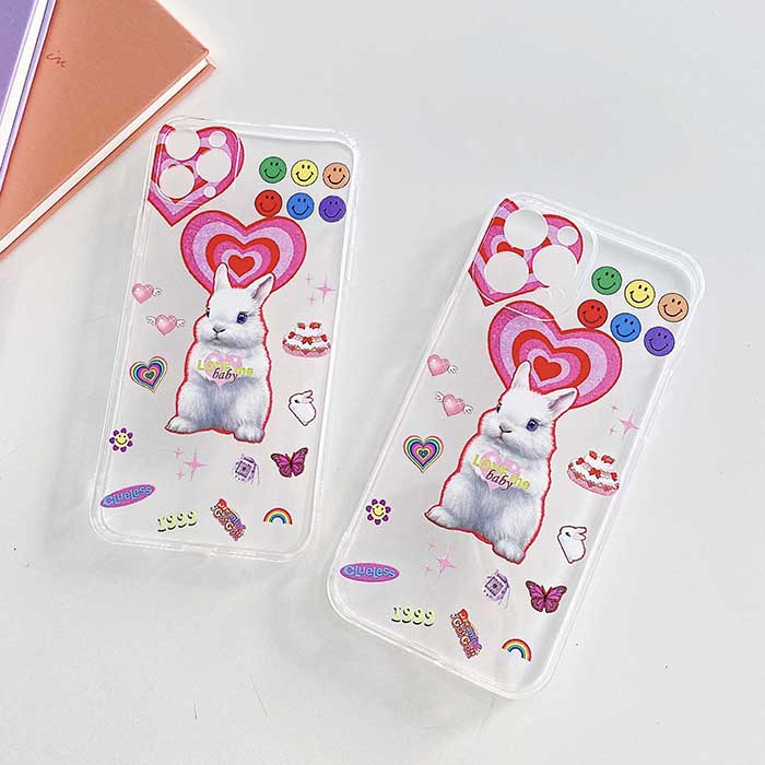 cute rabbit iphone case boogzel apparel