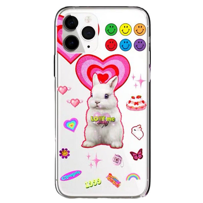 pink rabbit iphone case boogzel apparel