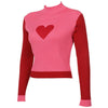 pink heart ribbed sweater boogzel apparel