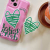 pink heart holder iphone case boogzel apparel