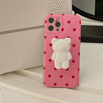 pink hearts iphone case boogzel apparel