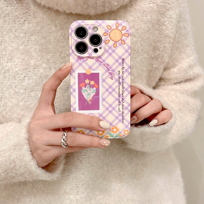 flower plaid iphone case boogzel apparel