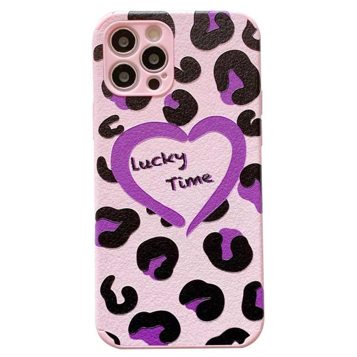 purple leopard iphone case boogzel apparel
