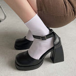 mary jane black heels boogzel apparel