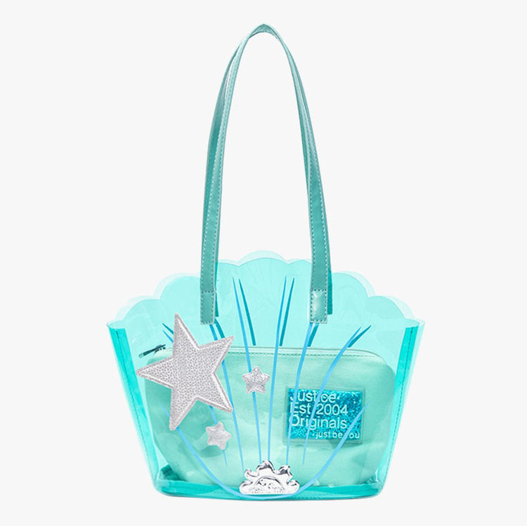 Mermaidcore Shell Transparent Bag in Blue - Aesthetic Accessories - Boogzel Clothing