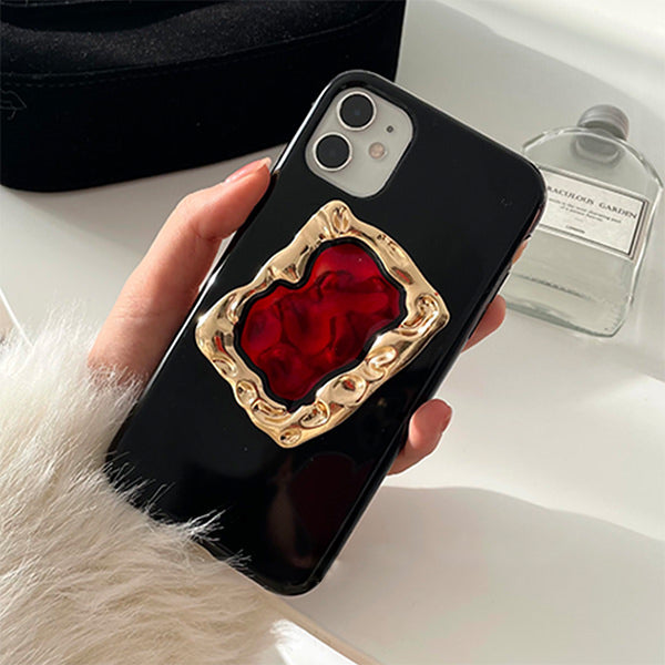 metal gem iphone case boogzel apparel