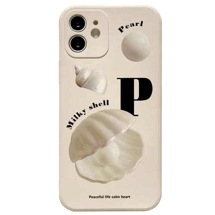aesthetic pearl shell iphone case boogzel apparel