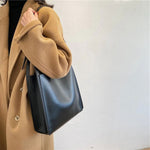 Minimalist Soft Leather Tote Bag