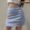 blue plaid skirt boogzel apparel
