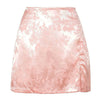 pink satin skirt boogzel apparel