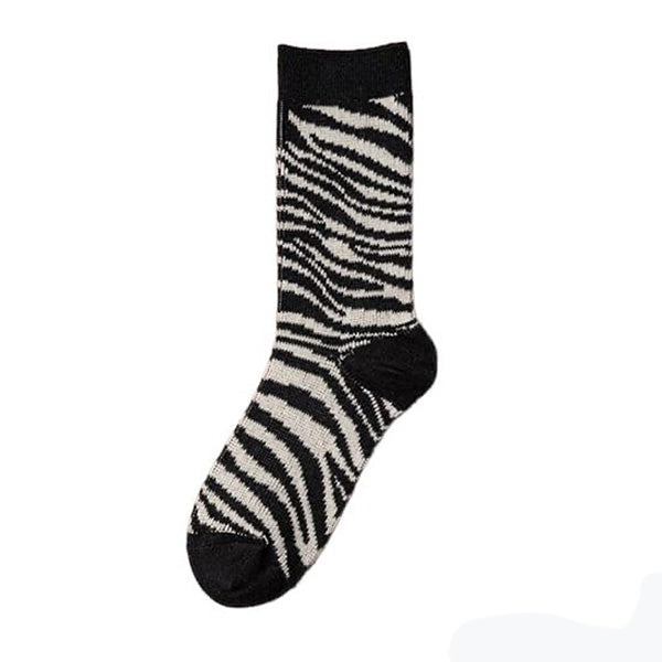 zebra print socks boogzel apparel
