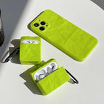 aesthetic neon airpods case boogzel apparel