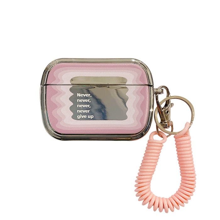 pink mirror airpods case boogzel apparel