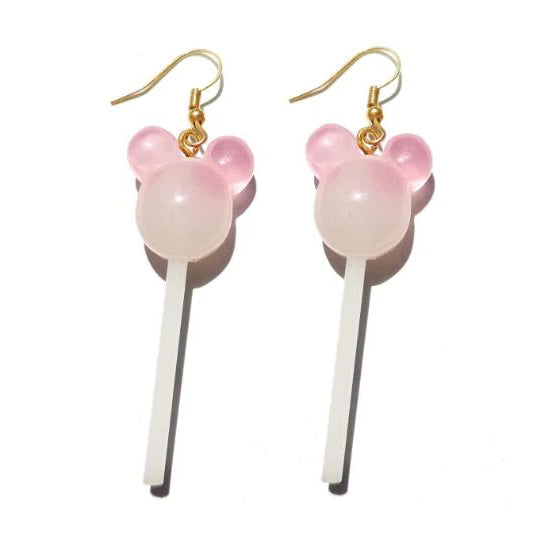Lollipop mouse Earrings aesthetic