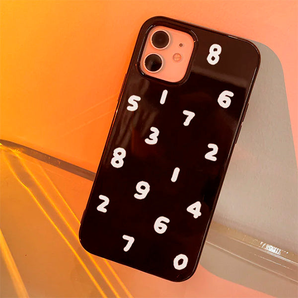 numerical iphone case boogzel apparel