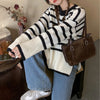 French Aesthetic Striped Sweater - Boogzel Clothing