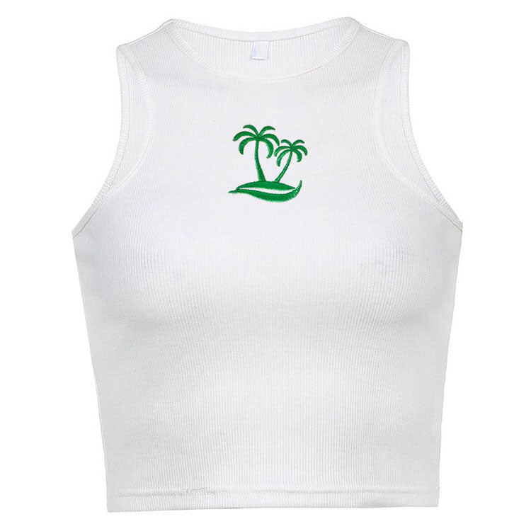Palm Bay Embroidered Top