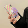 pastel flower checker iphone case boogzel apparel