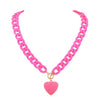 pastel heart necklace boogzel apparel