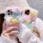 rainbow plush  iphone case boogzel apparel