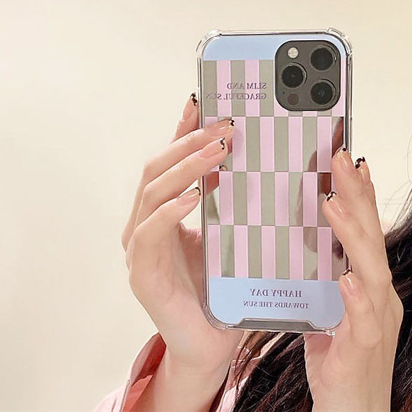 pastel checkerboard iphone case boogzel apparel