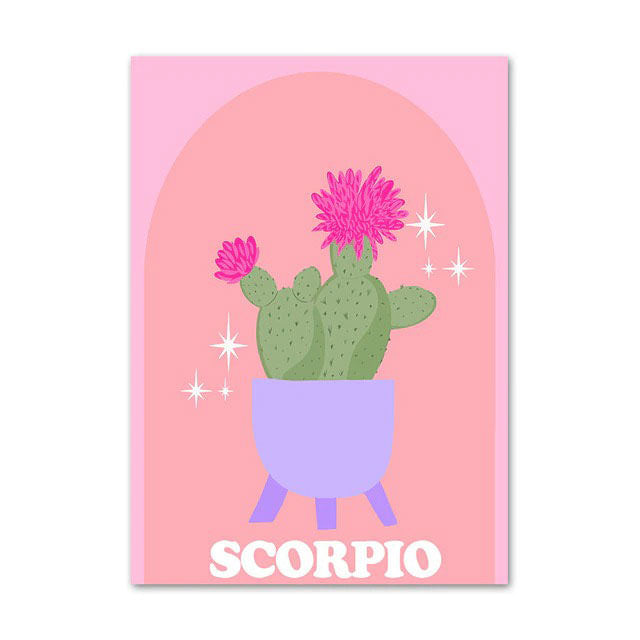 scorpio pastel poster boogzel apparel