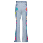 floral patch indie aesthetic jeans boogzel apparel