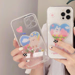 heart bunny iphone case boogzel apparel