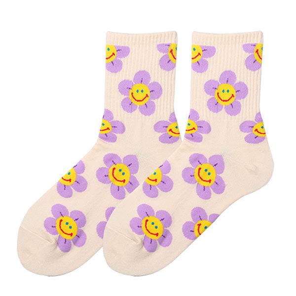 smil flower socks boogzel apparel