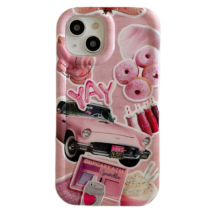 pink aesthetic iphone case boogzel apparel