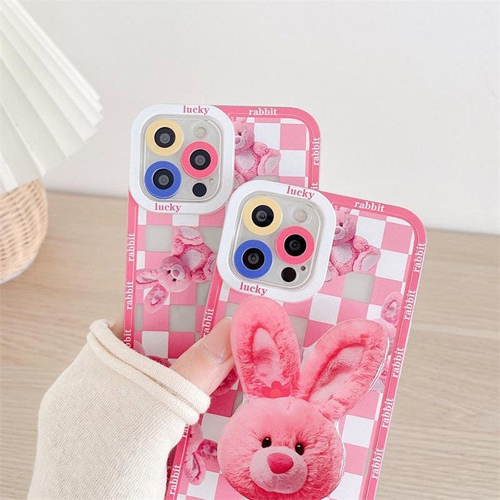 pink checkered iphone case boogzel apparel