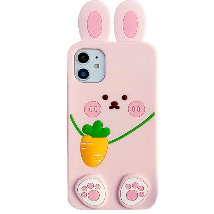 pink bunny iphone case boogzel apparel