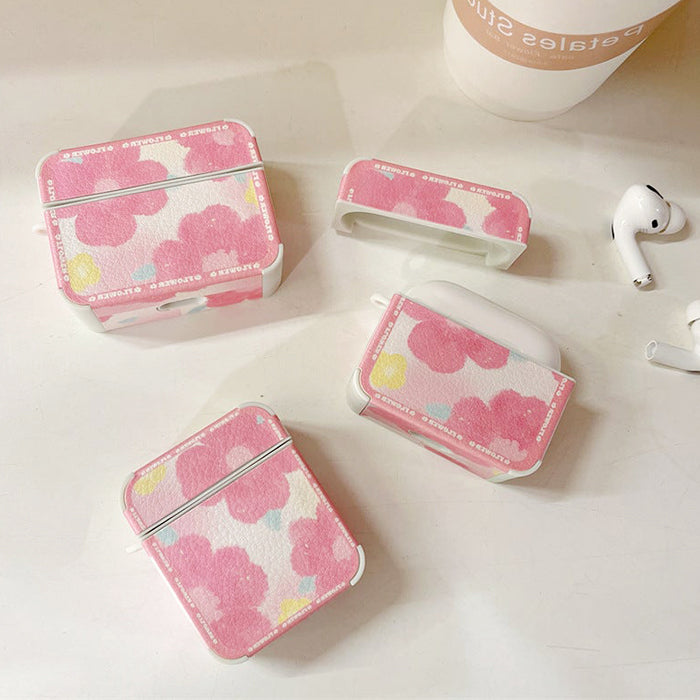 pink floral airpods case boogzel apparel