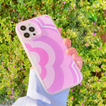 aesthetic pink flower iphone case boogzel apparel