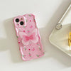 pink flowers butterfly iphone case boogzel apparel