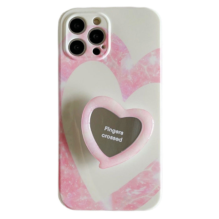 pink heart iphone case boogzel apparel