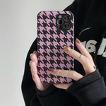 houndstooth print iphone case boogzel apparel