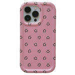 pink smile face iphone case boogzel apparel