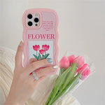 pink flowers iphone case boogzel apparel
